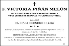 F. Victoria Piñán Melón